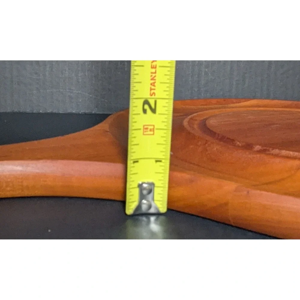 Vintage Spectra State College PA Teak Appetizer Serving Paddle/Cutting Board‎